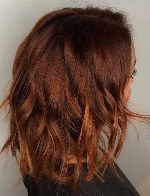 Autumnal Texturized Layered Bob