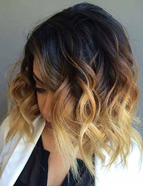Blonde Ombre Layered Bob