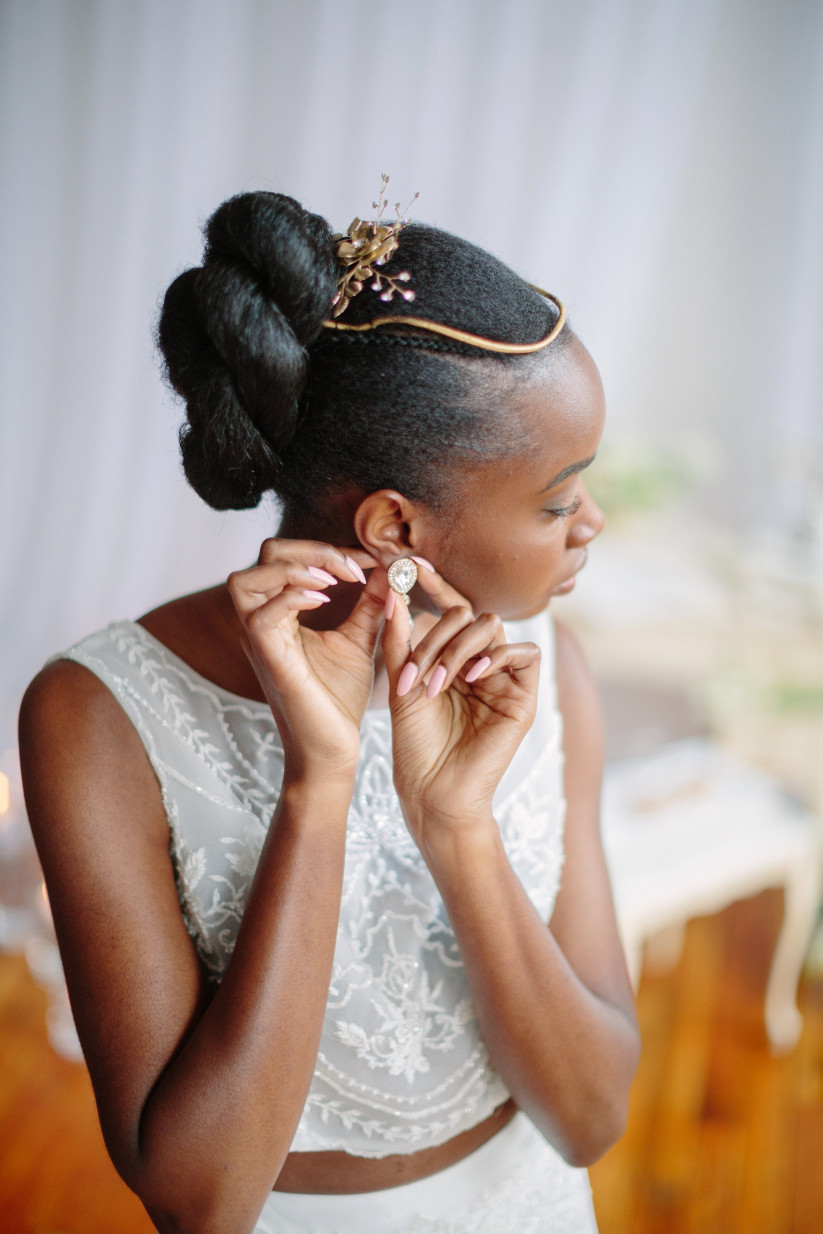 Braided Bun with Crown Hairstyle
