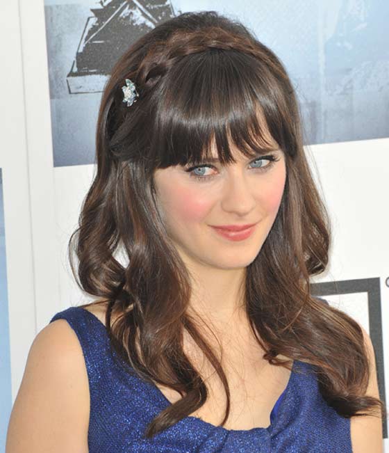 Braided Headband With Straight Bangs