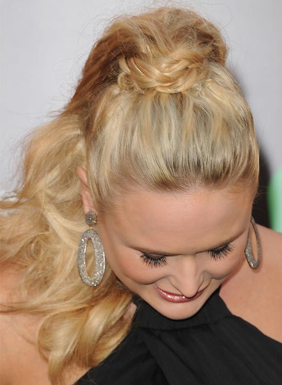 Braided Tousled Ponytail