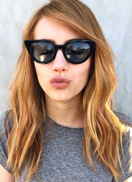 Desert Rose Waves And Straight Bangs