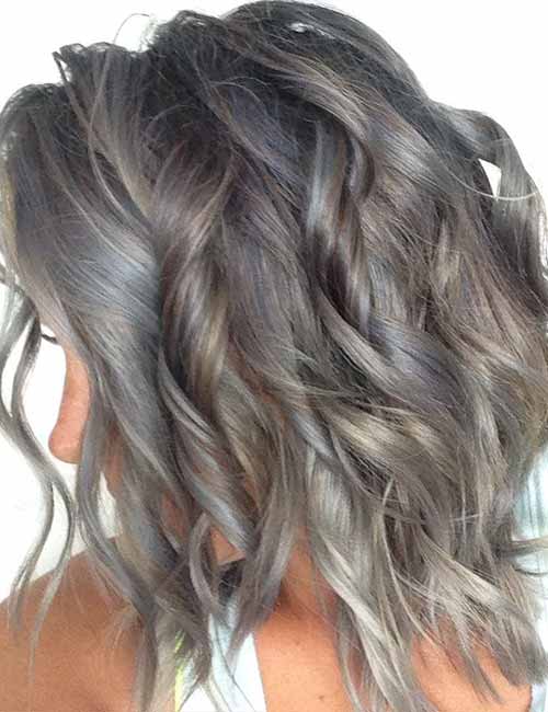 Granite Gray Layered Bob