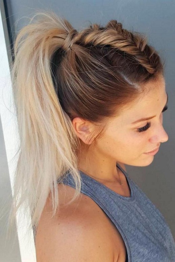 Interweave Ponytail Hairstyle