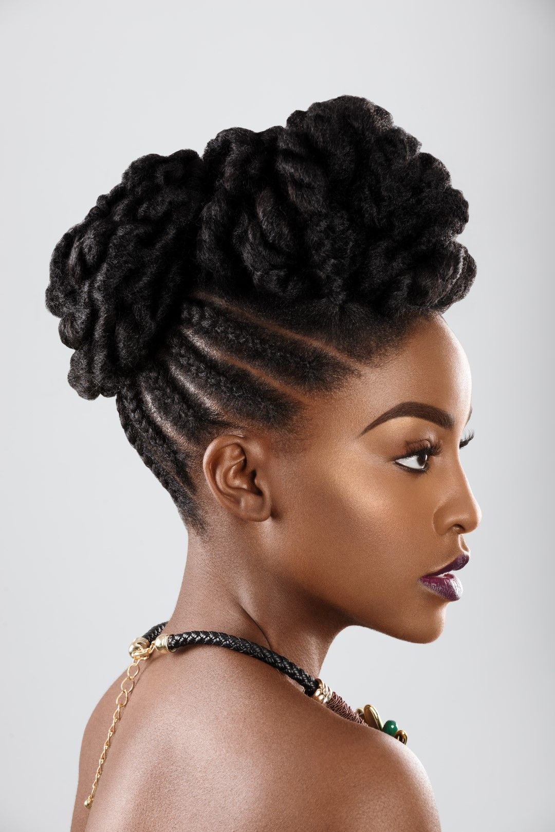 Ma Coiffure Cornrow Braided Top Knot