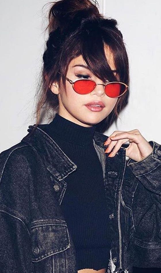 Messy Bun And Disheveled Fringe