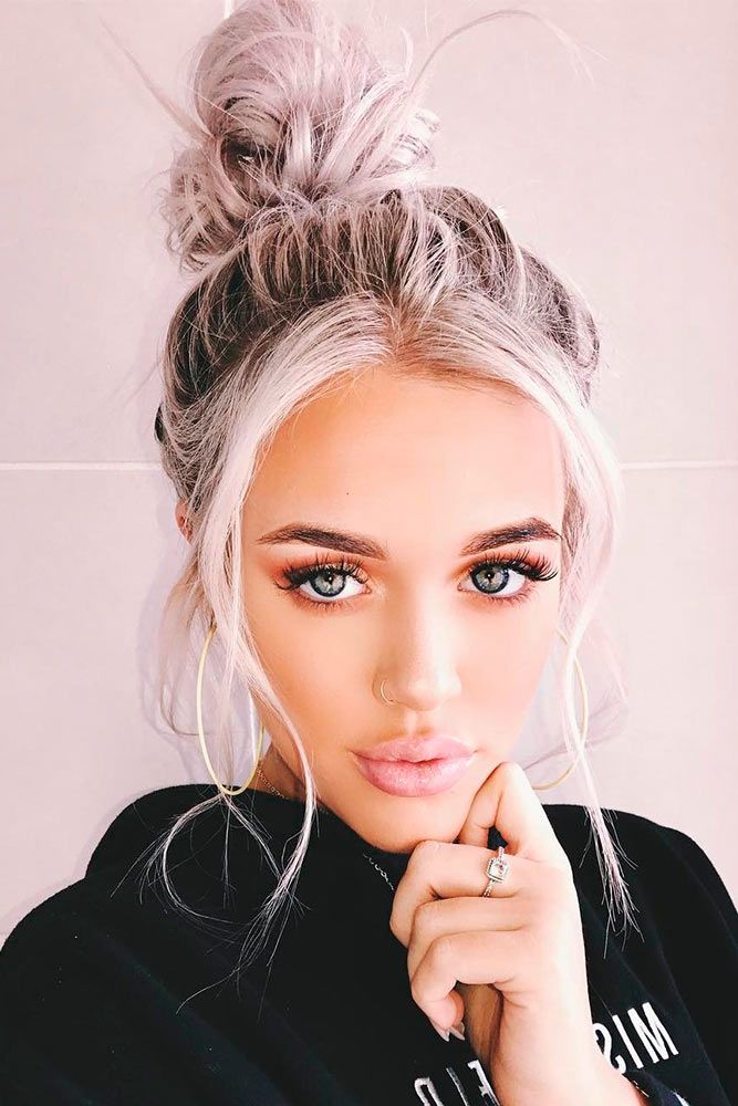 Messy Bun Hairstyle 1