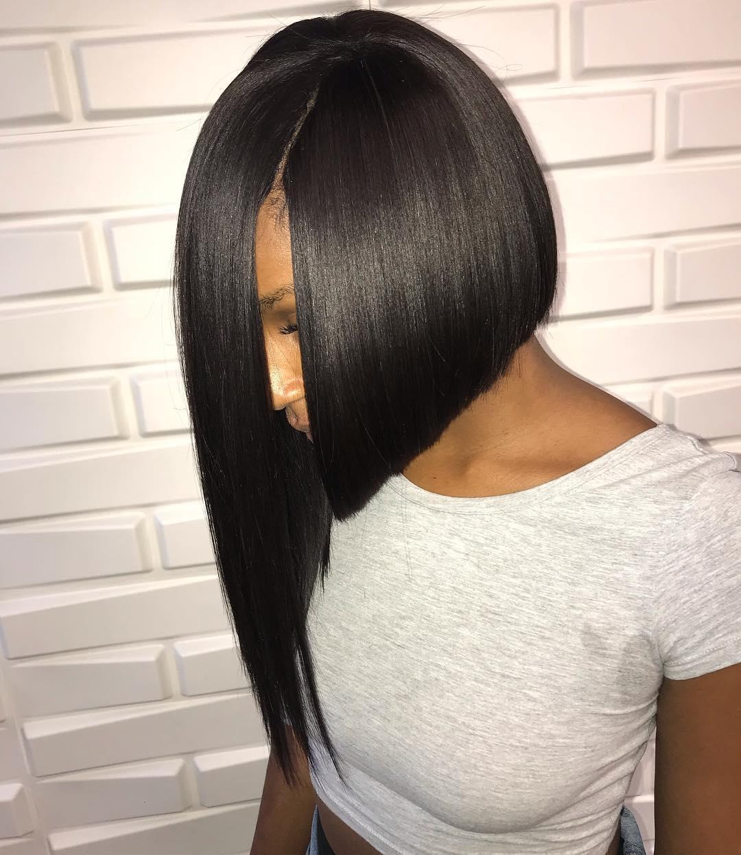One Sided Asymmetrical Long Bob