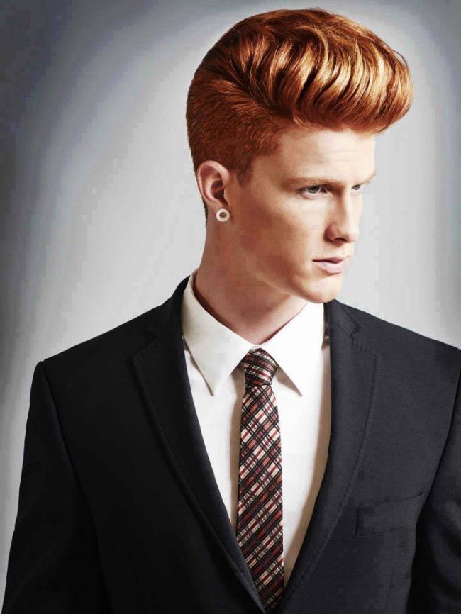 Ridged Comb Over Hairstyle
