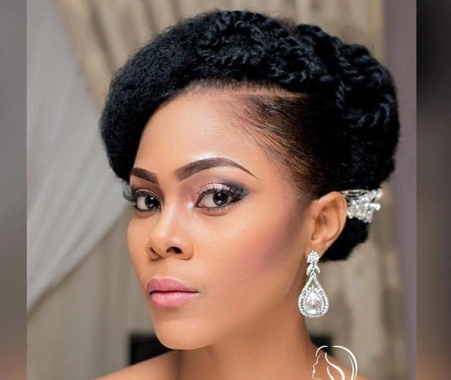 Rolled and Secured Braids Hairstyle
