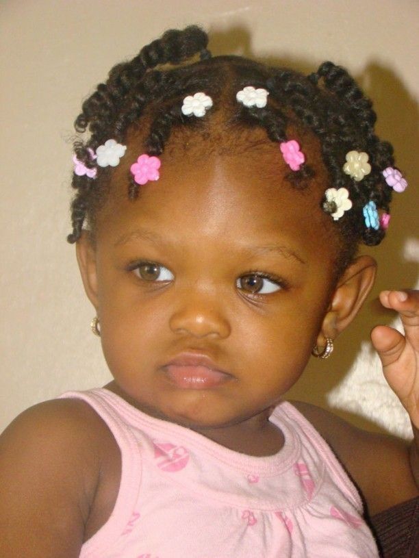 Roped Cornrow in Permed Hair for African Tiny Tots