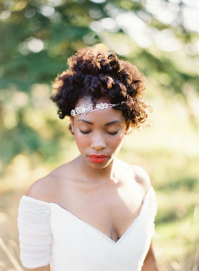 Short Curls with Hairpiece Hairstyle