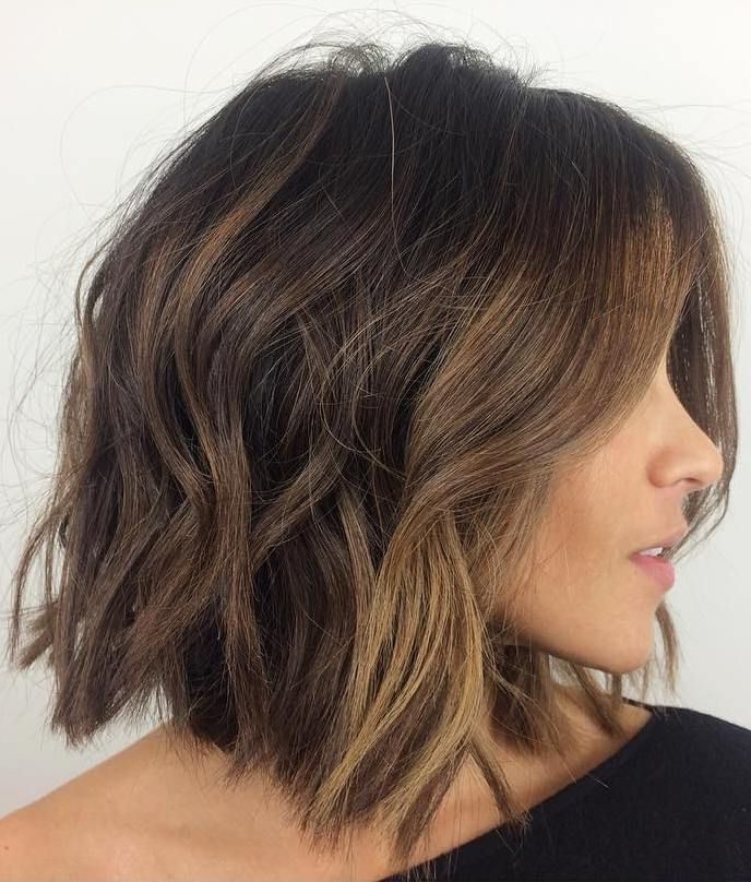 Shoulder Length Shaggy Bob