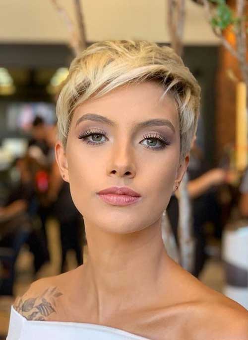 Side Bangs Short Haircut for Ladies