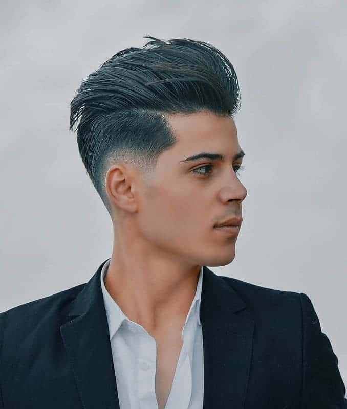 Slicked Back with Undercut