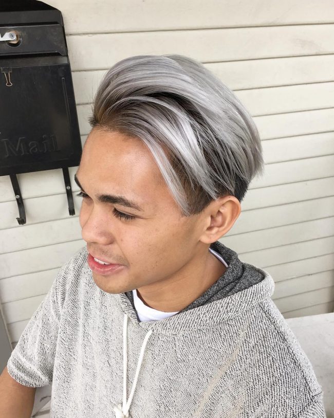 Smoky Grey Ombre Hairstyle