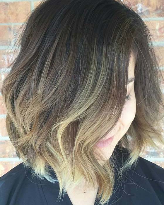 Soft Waves With Balayage