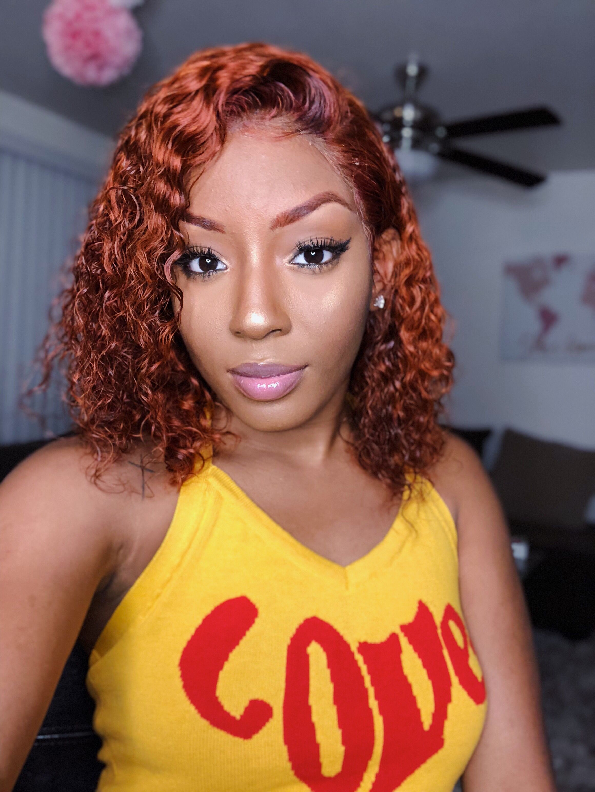 Super Curly Colored Hairstyle