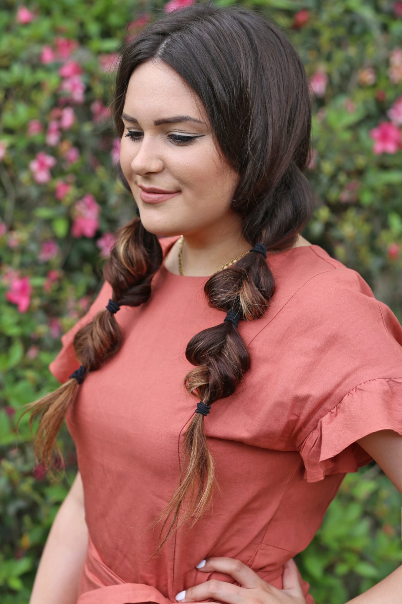 Twisted Twin Ponytails Hairstyle