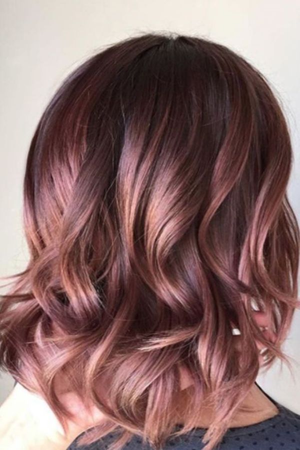 Curvy colourful hairstyle for an important occasion