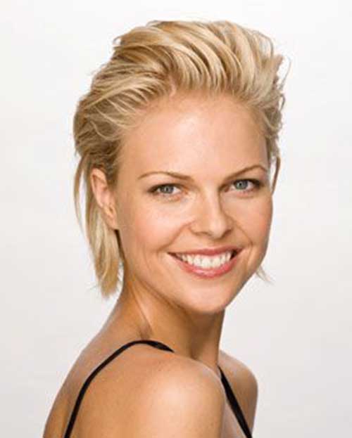 Cute Easy Slicked Back Short Hair Idea