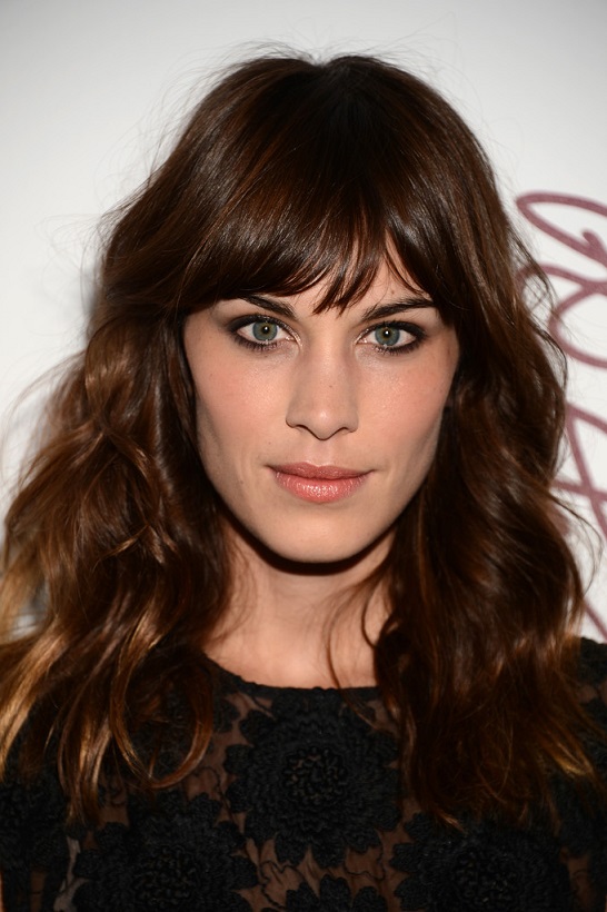 Dense hair with bangs
