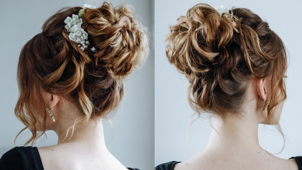 High Messy Bun Hairstyle