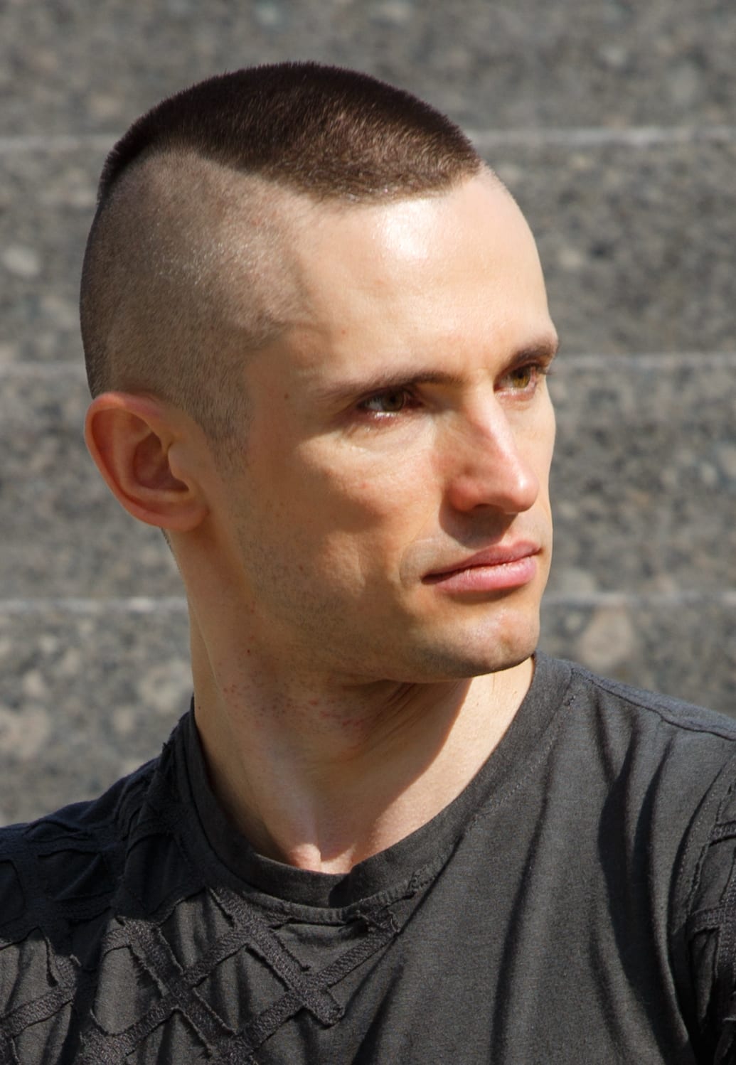 Highlighted Top Crew Cut