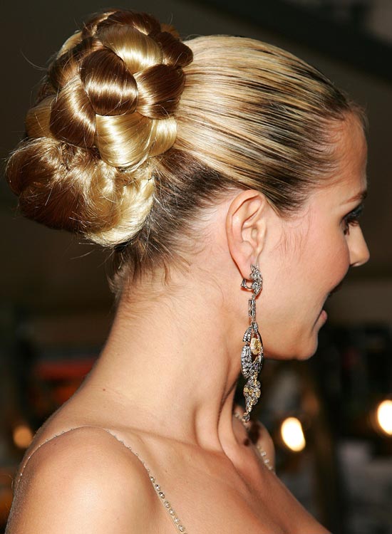 Huge Half Braided Bun With Smooth Top