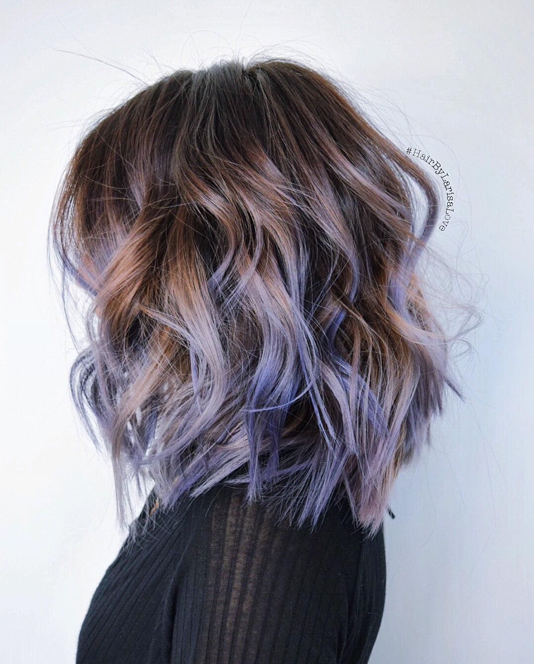 Intermingled one sided trendy hairstyle