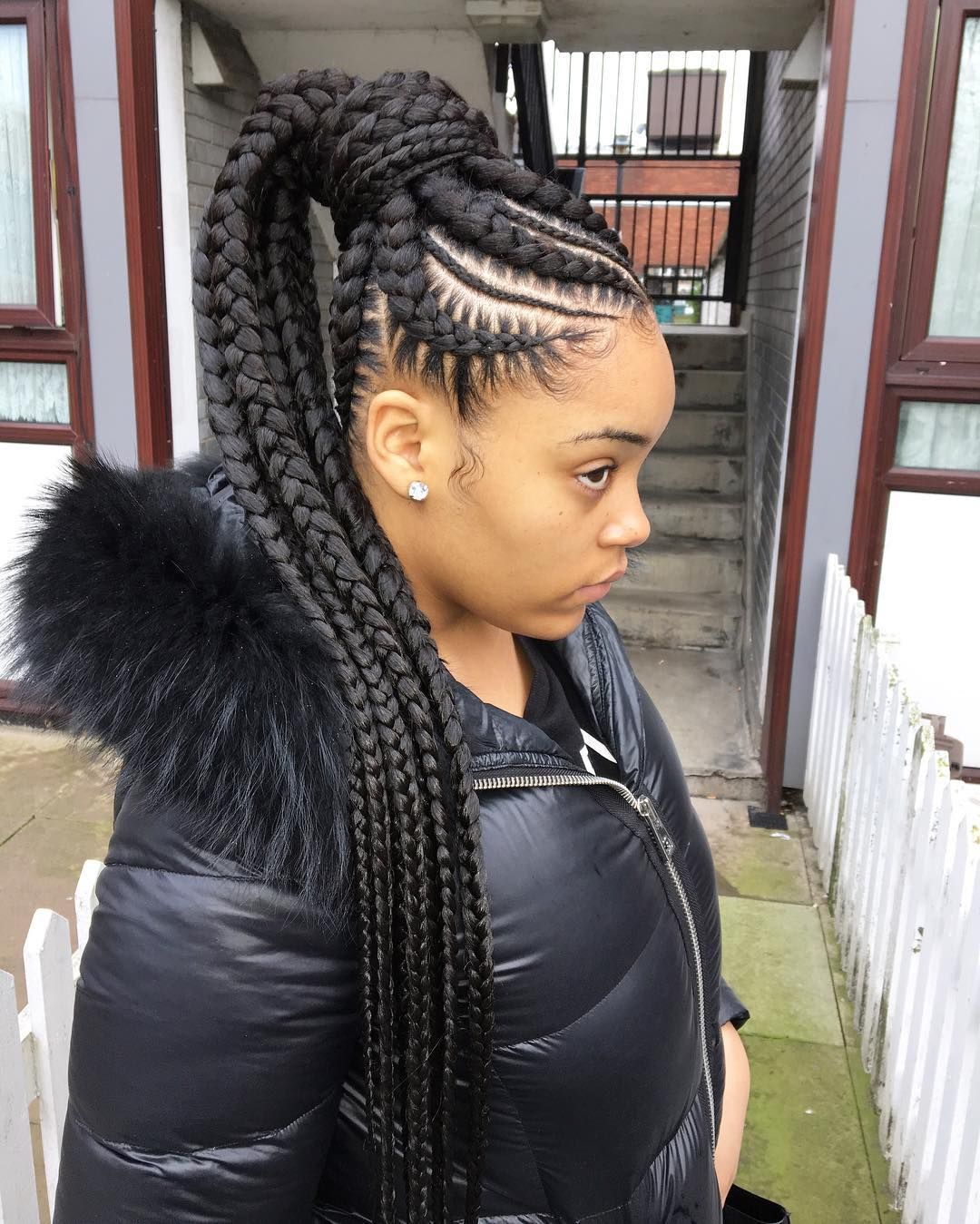 Jumbo Lemonade Braids Hairstyle