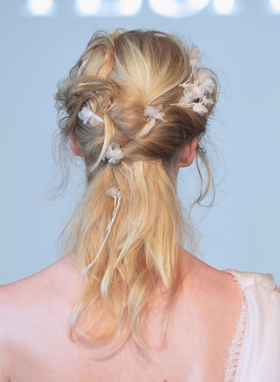 Messy Twisted Half Hairdo