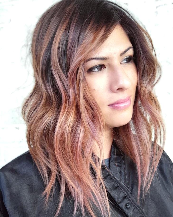Neat Twisted hairstyle with a color stint