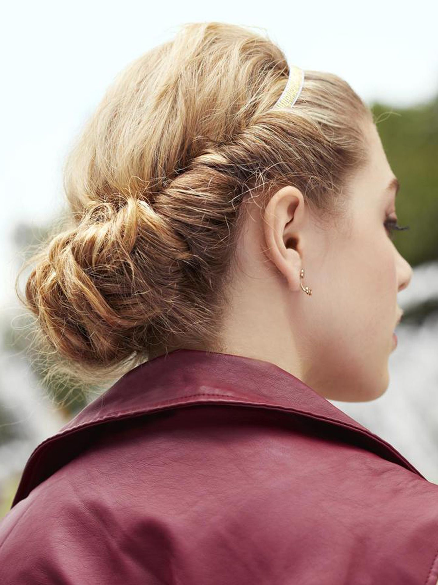 Rolled Chignon Hairstyle