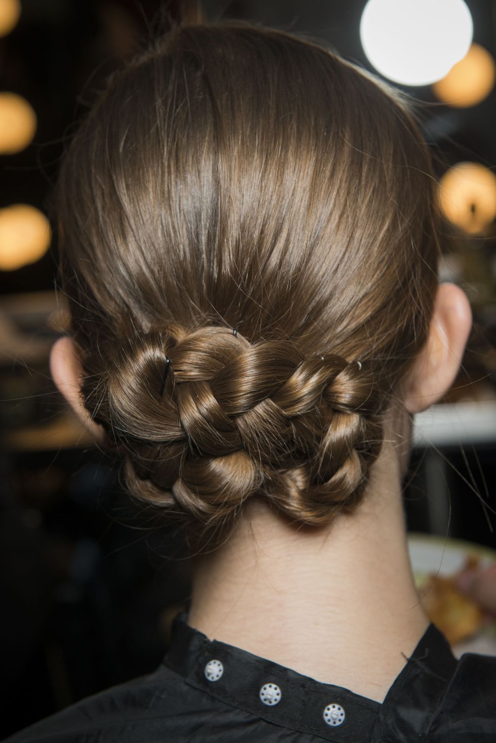 Silky and Glossy Braided Bun