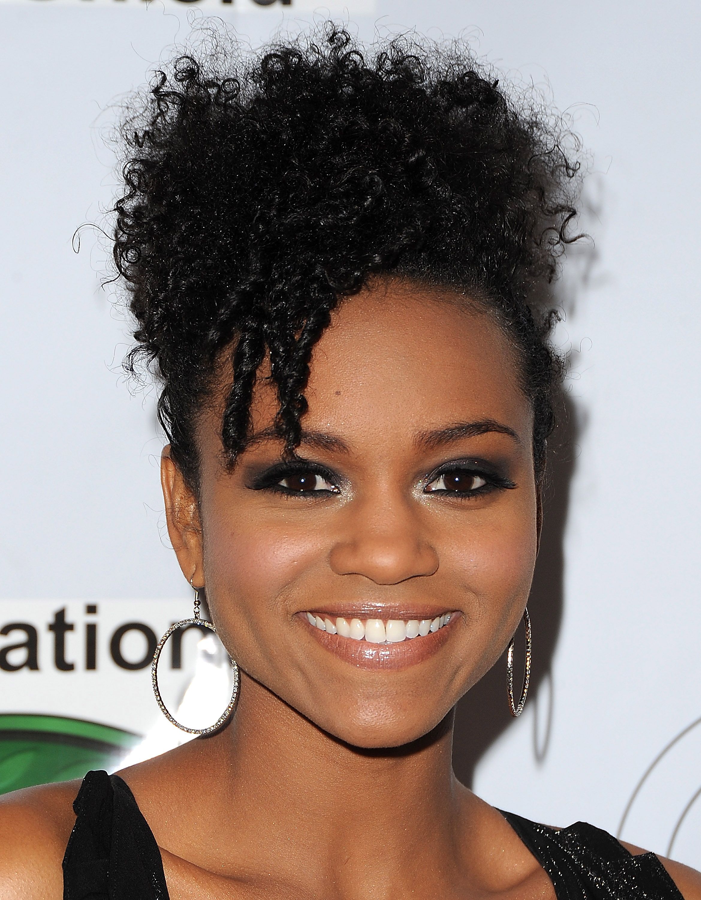 Super Curly Bun Hairstyle