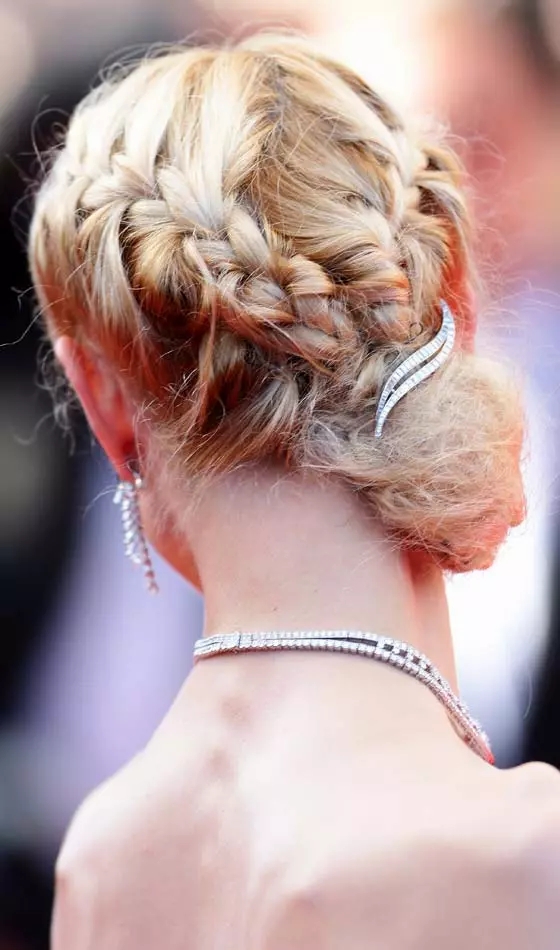 Braided V Bun