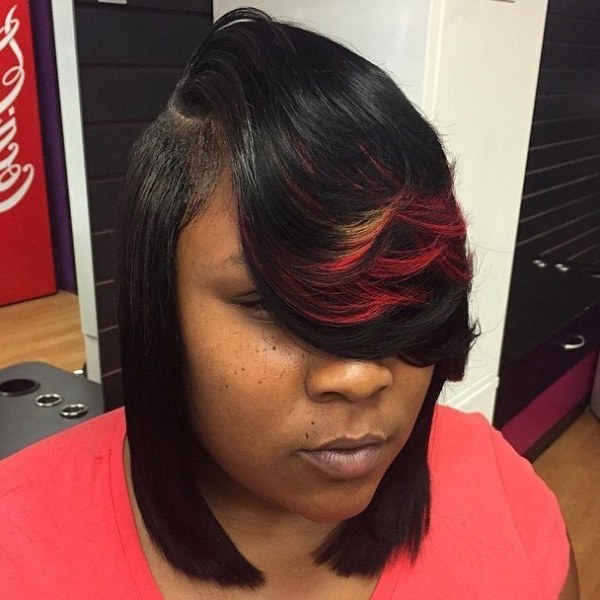 Feathered Bangs with Sleek Sides