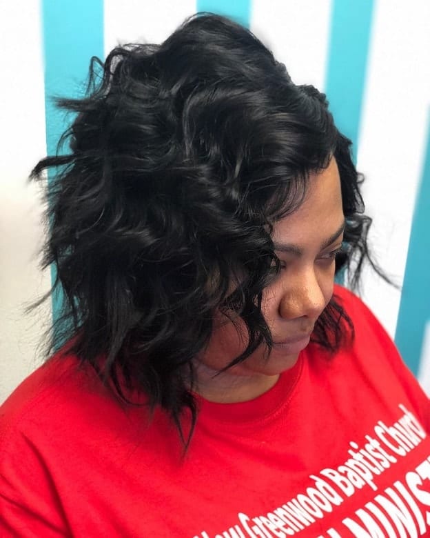 Flipped Messy Bob