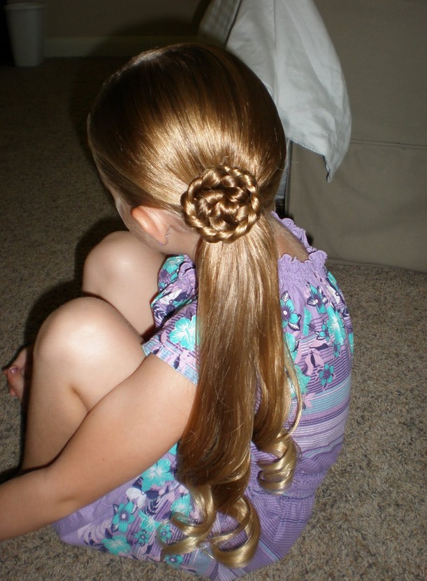 Flower Twisted Bun