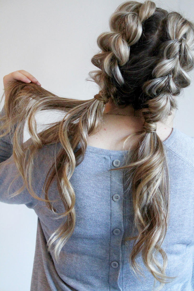 Fluffy Double Dutch Braids