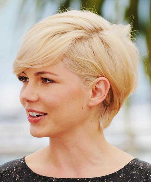 Longer Pixie Blonde Haircut Michelle Williams