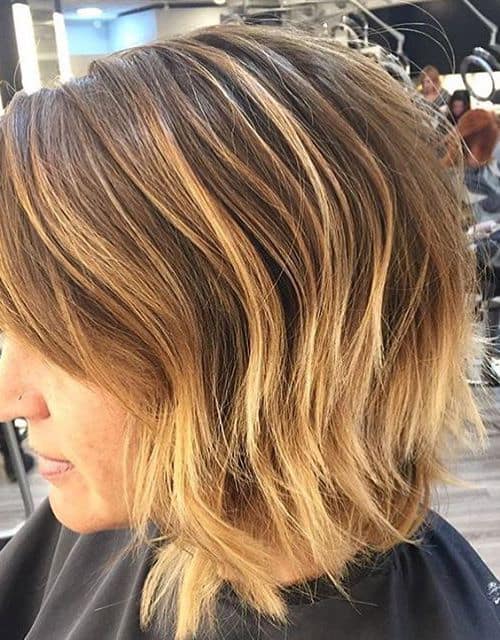 Messy Bob with Choppy Layers