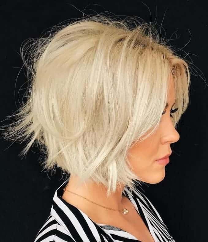 Messy Short Blunt Bob