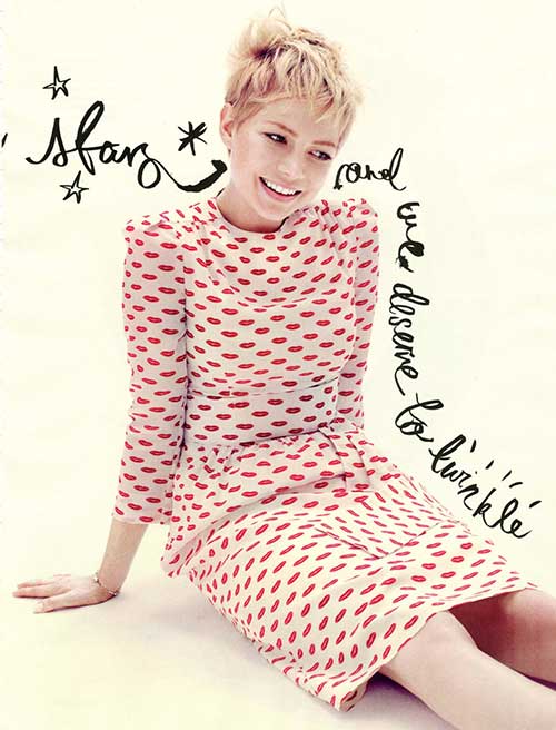 Michelle Williams Messy Pixie Cut
