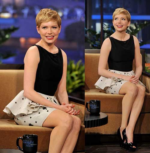 Michelle Williams Pixie Haircut Style