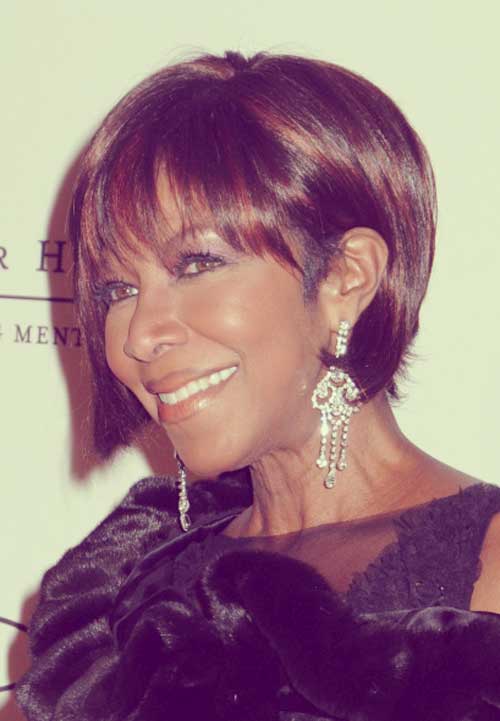 Natalie Cole short haircut