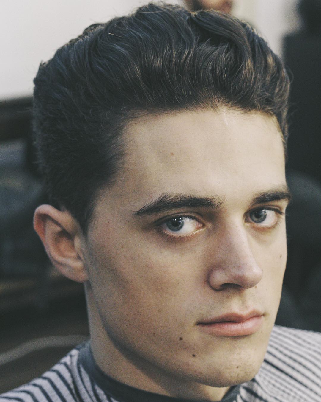 Natural Slicked Back Hair