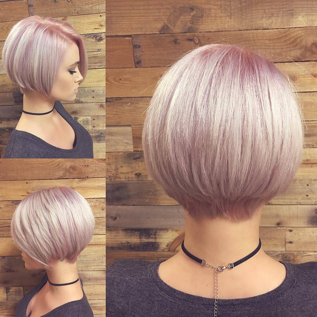 Pink Curved Bob