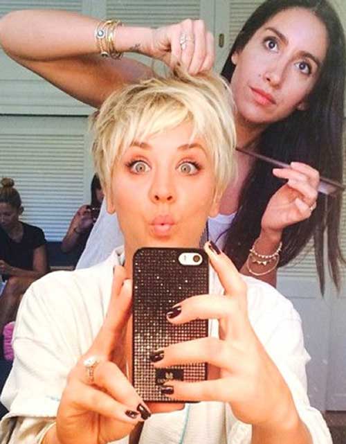 Platinum Pixie Hair Style